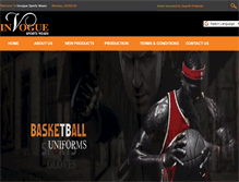 Tablet Screenshot of invoguesports.com